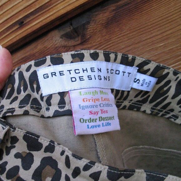 Gretchen Scott Stretch Leopard Jeans S 30 - Picture 7 of 7